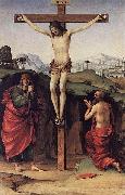 Francesco Francia Crucifixion with Sts John and Jerome Sweden oil painting artist
